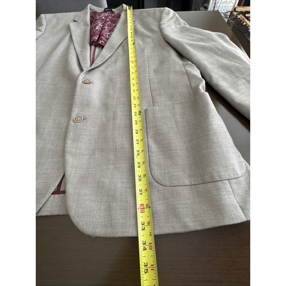 Nautica Brandford Modern Fit Sport Coat Blazer Tan Beige Mens 50L - Picture 5 of 10